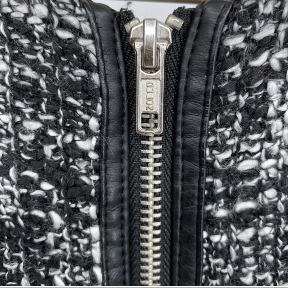 Dana Buchman Black & White Tweed Dress, Size 8 - Picture 9 of 10